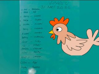 Catatan pertandingan ayam yang diduga akan ditarungkan dalam arena sabung ayam di wilayah Klurak, Kecamatan Candi, pada Minggu (31/5/2026) kemarin (foto/warga)