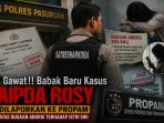 Gawat!! Babak Baru Kasus Aipda Rosy, Dilaporkan ke Propam atas Dugaan Aborsi terhadap Istri Siri