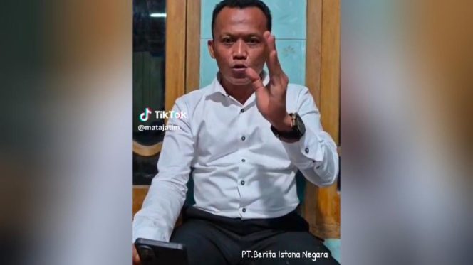 
					Warsito dalam pernyataannya di akun tiktok @matajatim. 